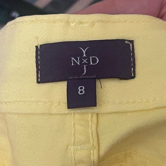 NYDJ lemon yellow size 8 stretchy skinny jeans - Lift Tuck Technology - Picture 3 of 5